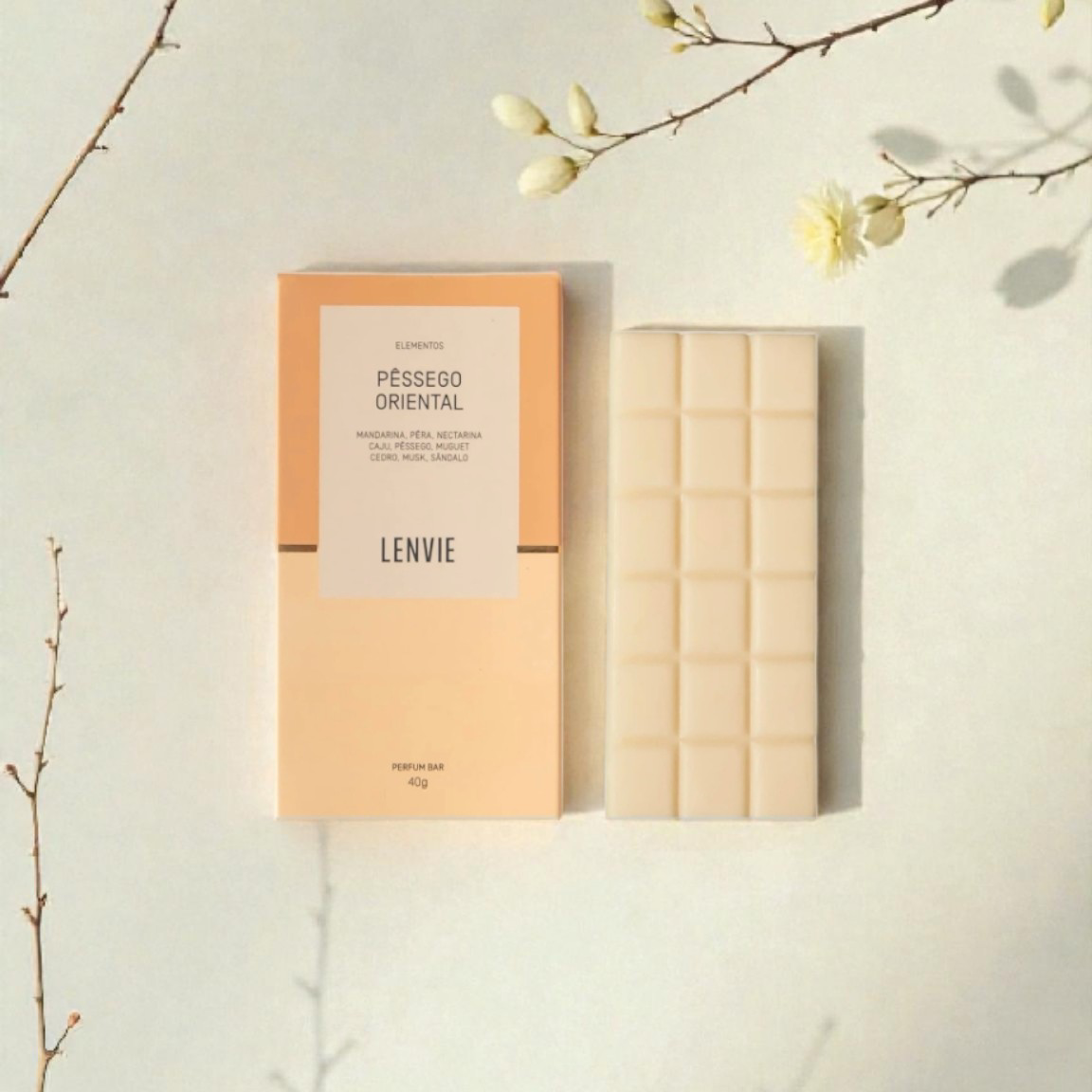 2025/12/1000102979.png Barra de Cera — Pêssego Oriental 40g - Imagem 1